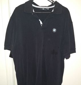 BMW black polo shirt